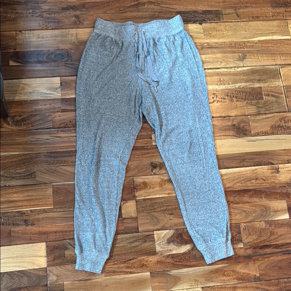 Cozy Gray Knit Joggers